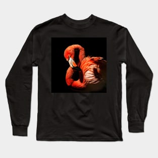 Flamingo Portrait Long Sleeve T-Shirt